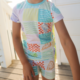 PJ voor kinderen Shortie Set Zeeschelp