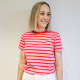 Organic Cotton Breastfeeding T-Shirt Candy Stripes