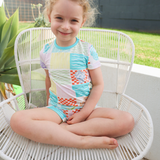 PJ voor kinderen Shortie Set Zeeschelp