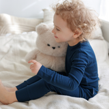 PJ-set voor kinderen Ribbed Roze