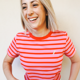 Organic Cotton Breastfeeding T-Shirt Candy Stripes