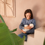 Sweatshirt Borstvoeding - Blauw Gebloemd